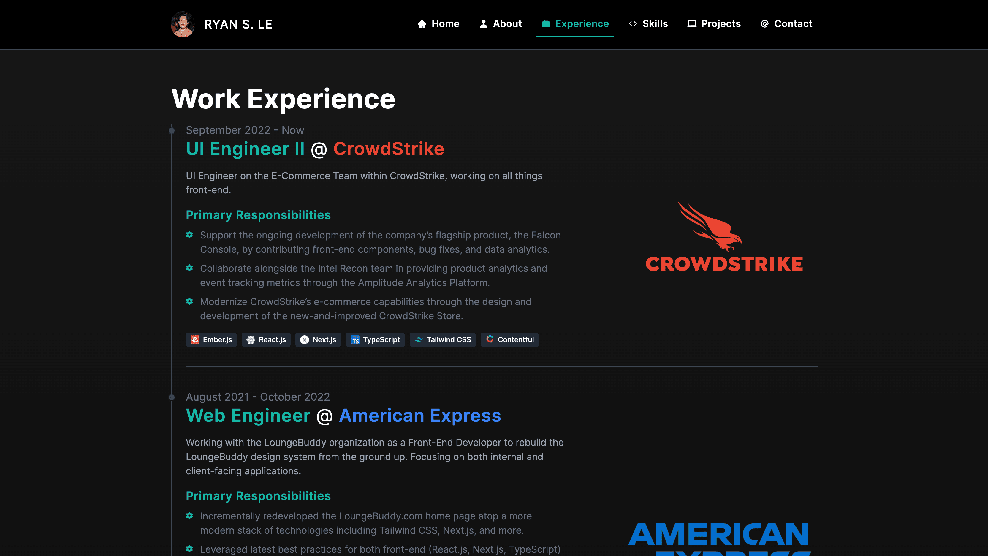 Tailwind Portfolio Project